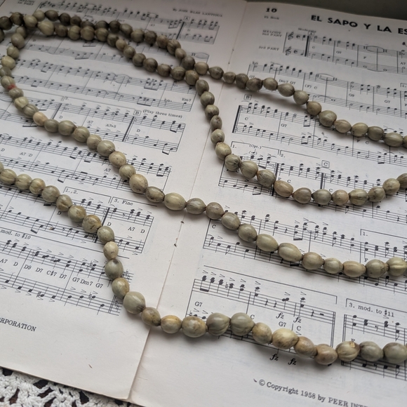 Vintage Beaded Seed Necklace - Picture 4 of 7
